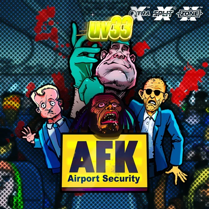 Interface do jogo AFK Airport Security com elementos de aeroporto